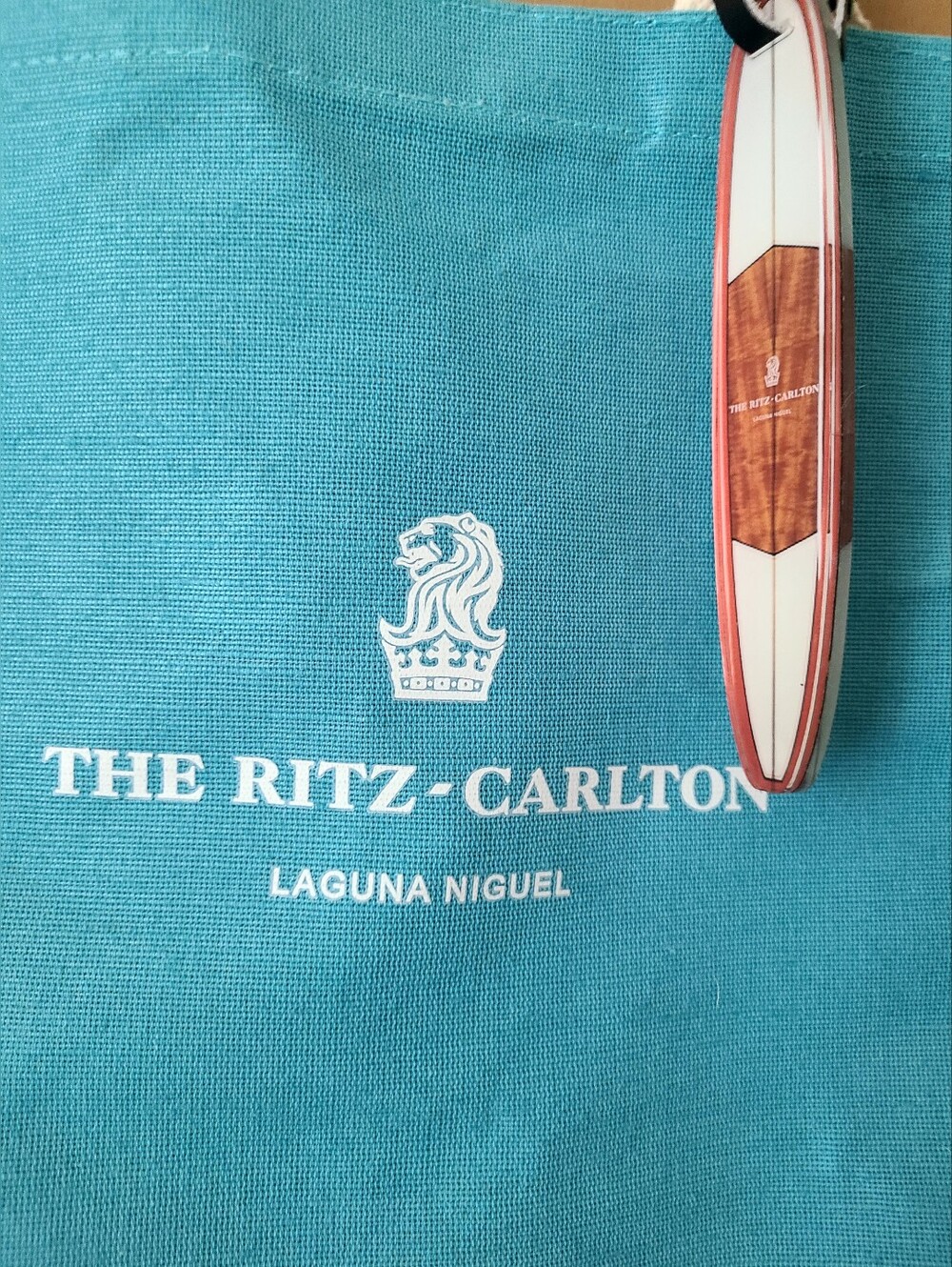 Ritz Carlton Laguna Niguel Canvas Tote Bag with Logo - Picture 3 of 3